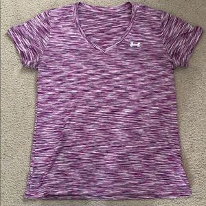 Medium purple under armor shirt. Great condition